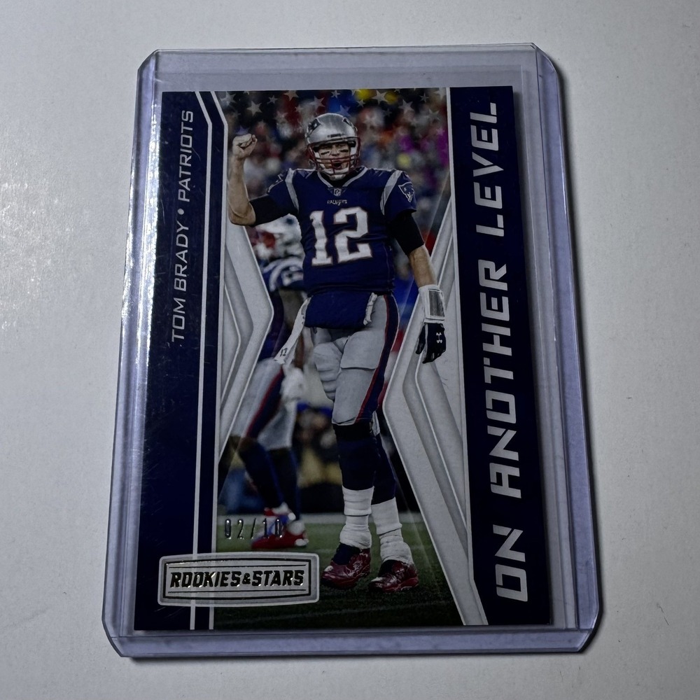 2019 Rookies & Stars On Another Level True Blue Tom Brady /10 SP! PATRIOTS